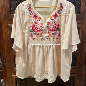 Gorgeous never worn size 2X satin material